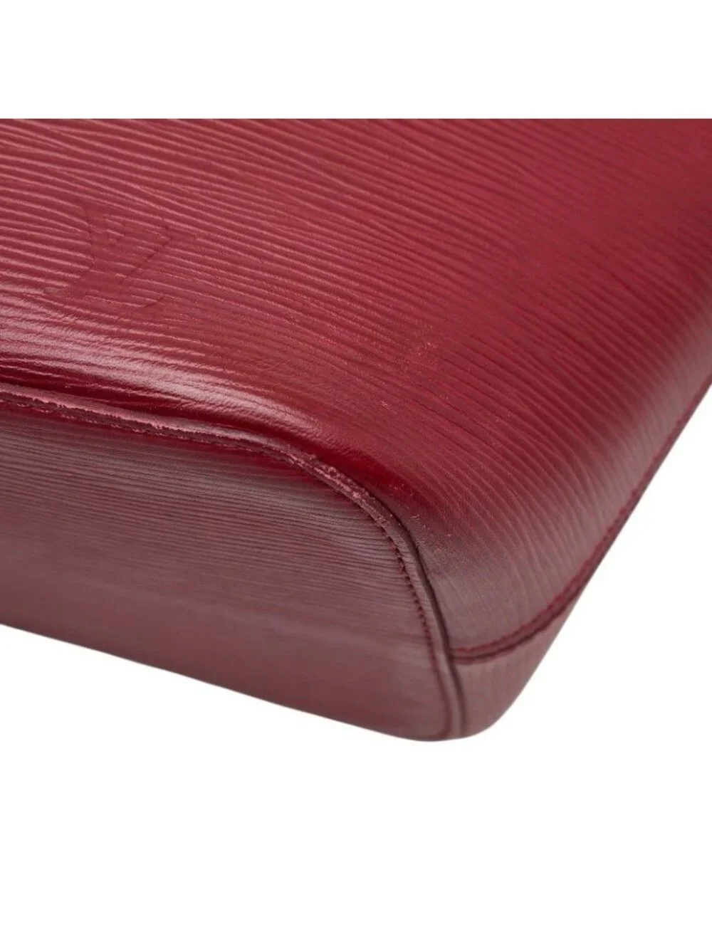 Louis Vuitton Epi Neverfull MM Tote Shoulder Bag Fuchsia Wine Red Leather